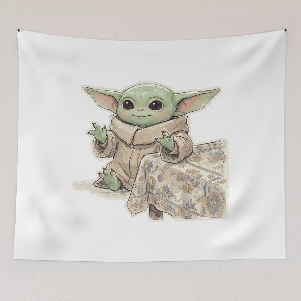 Item preview, BABY YODA VINTAGE TABLECLOTH designed and sold by LIS AND MELIVERSO.