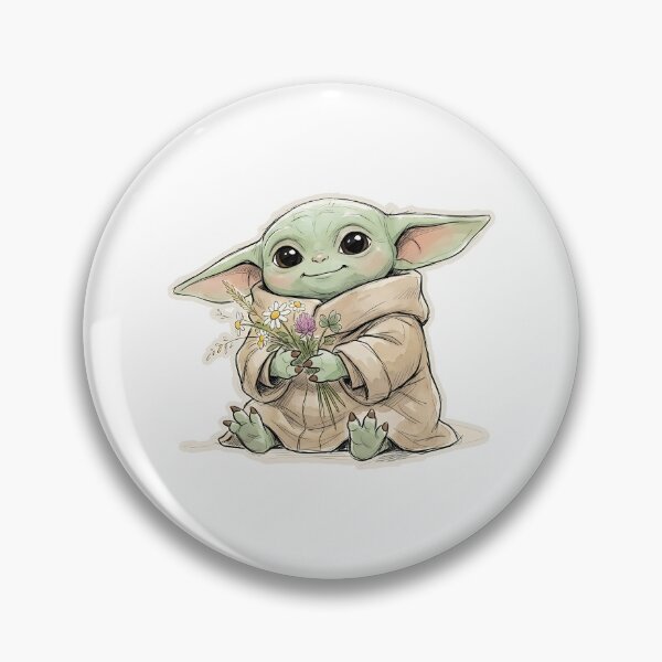 Item preview, BABY YODA WILDFLOWERS designed and sold by LIS AND MELIVERSO.