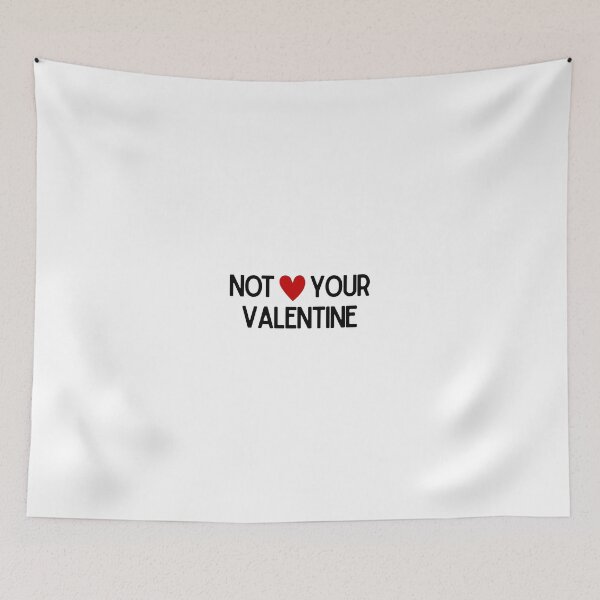 Item preview, Not Your Valentine | Funny Anti Valentine's Day Heart Simple Design designed and sold by luckyhue.