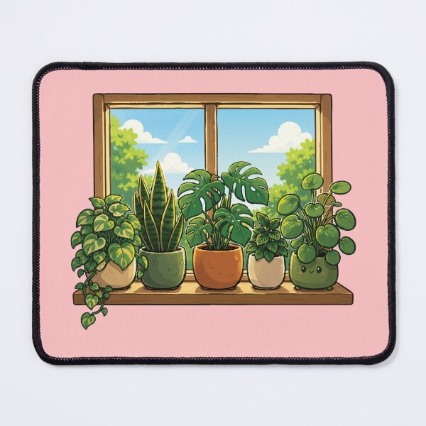 Item preview, Houseplant Window Shelf Cute Plant Lover designed and sold by SimplePoDesign.
