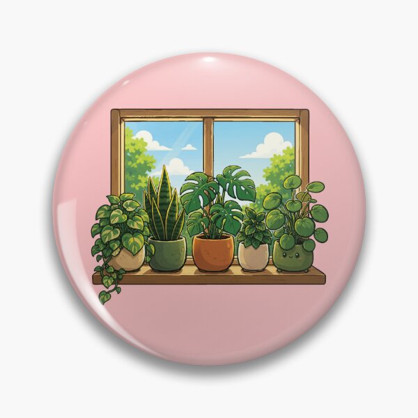 Item preview, Houseplant Window Shelf Cute Plant Lover designed and sold by SimplePoDesign.