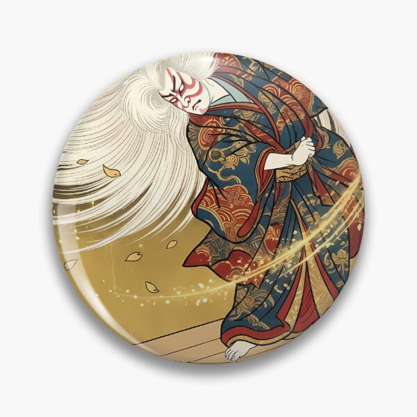 Item preview, Dynamic Kabuki Actor Performing Renjishi Lion Dance - Ukiyo-e Art designed and sold by TokyoUkiyoHouse.