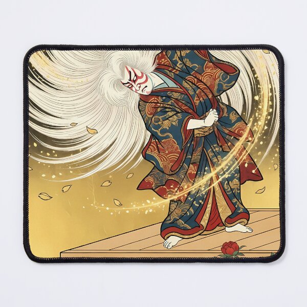 Item preview, Dynamic Kabuki Actor Performing Renjishi Lion Dance - Ukiyo-e Art designed and sold by TokyoUkiyoHouse.