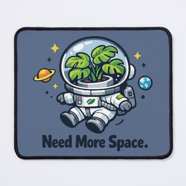 Item preview, Need More Space Funny Plant Astronaut designed and sold by SimplePoDesign.