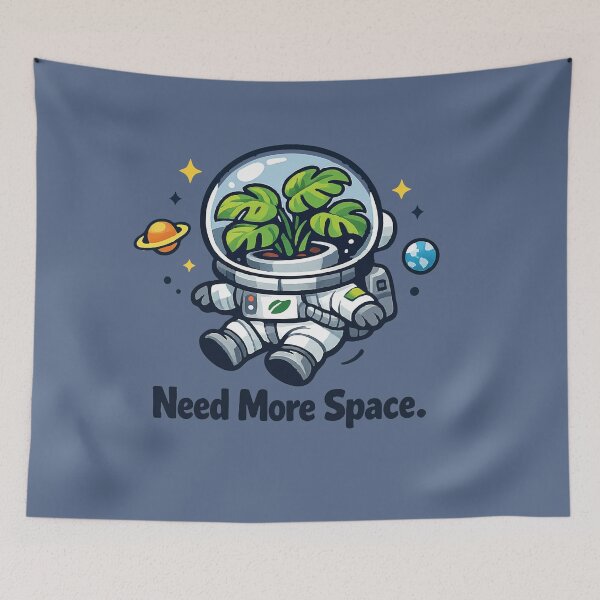 Item preview, Need More Space Funny Plant Astronaut designed and sold by SimplePoDesign.