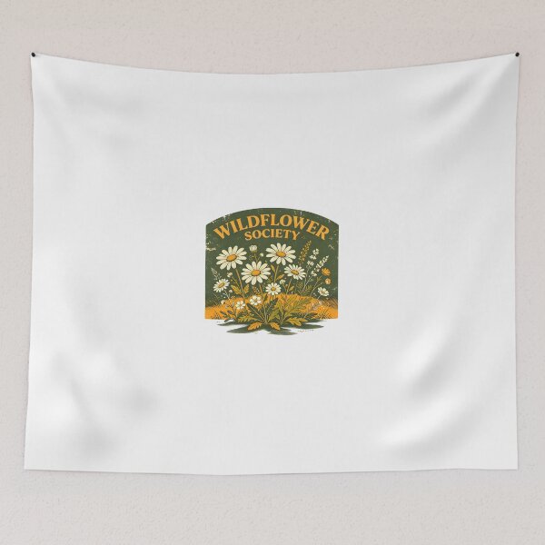 Item preview, Wildflower Society Vintage Botanical T-Shirt Design designed and sold by Spirit of Siam.