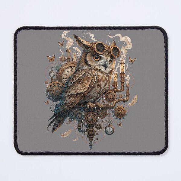 Item preview, Steampunk Owl Inventor designed and sold by Neural-canvas.