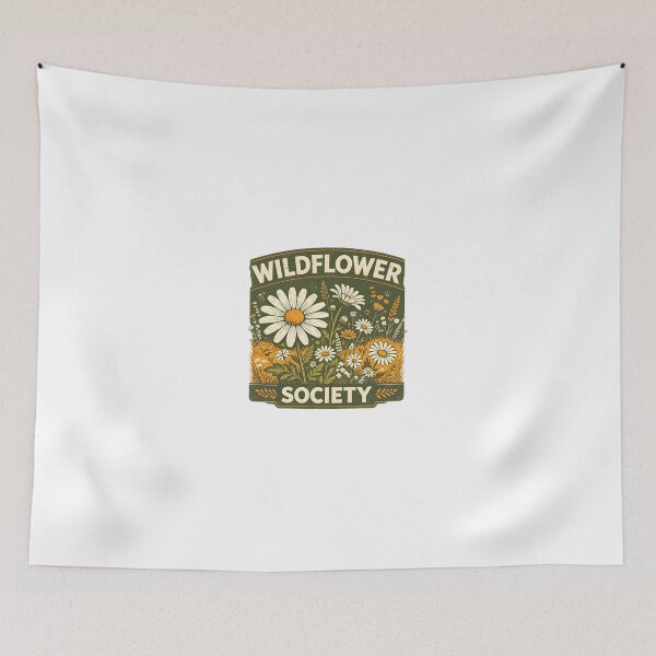 Item preview, Wildflower Society Vintage Botanical T-Shirt Design designed and sold by Spirit of Siam.