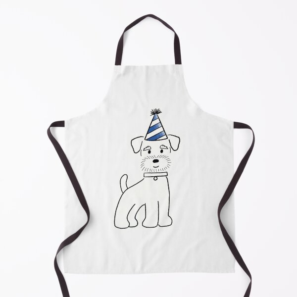 Item preview, Cute Schnauzer Birthday Dog | Minimal Party Puppy Illustration designed and sold by pinkstickstore.