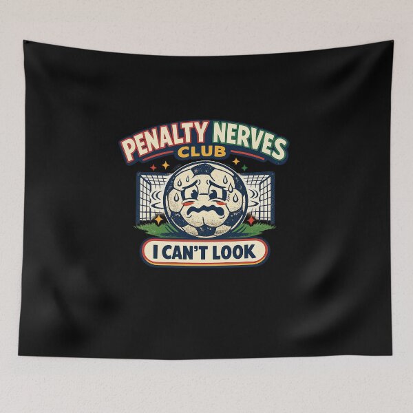 Item preview, Penalty Nerves Club I Can’t Look Soccer Shirt designed and sold by Concrete Coffee Studio.