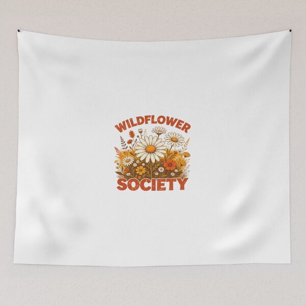 Item preview, Wildflower Society Vintage Botanical T-Shirt Design designed and sold by Spirit of Siam.