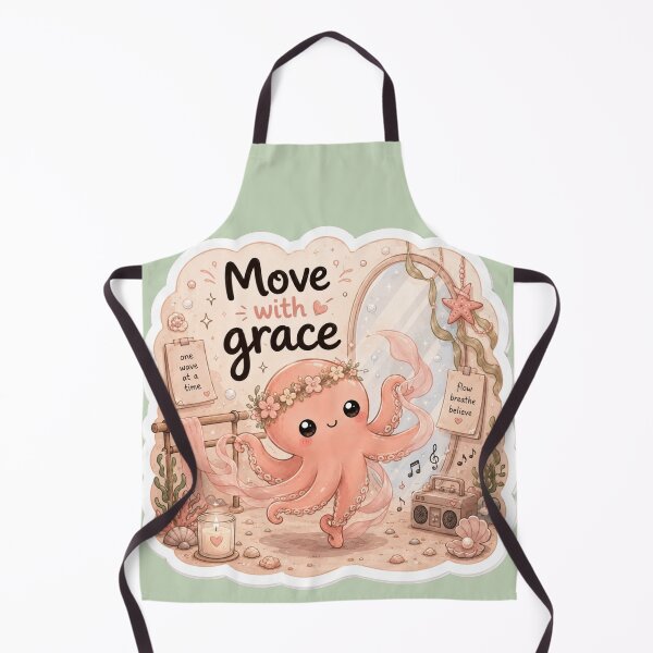 Item preview, Move with Grace Cute Octopus Sticker designed and sold by Snikdha.