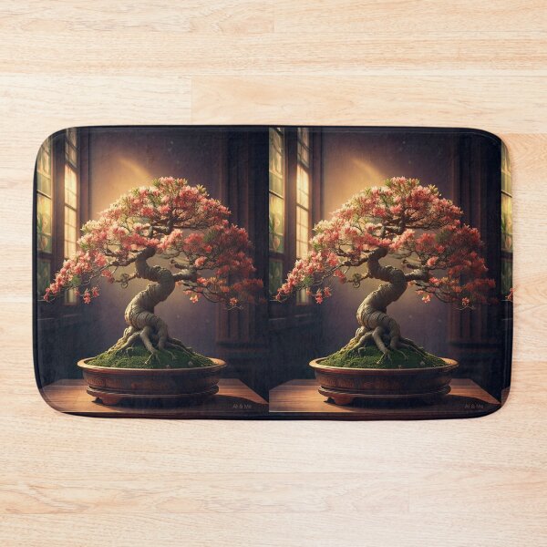 Item preview, Bonsai Tree with Cherry Blossoms  Japanese Zen designed and sold by EchoWave11.