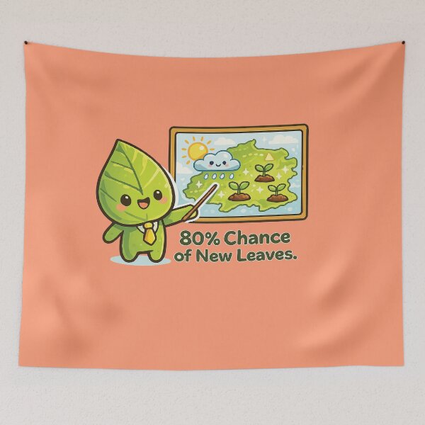 Item preview, 80% Chance of New Leaves Funny Plant Lover designed and sold by SimplePoDesign.