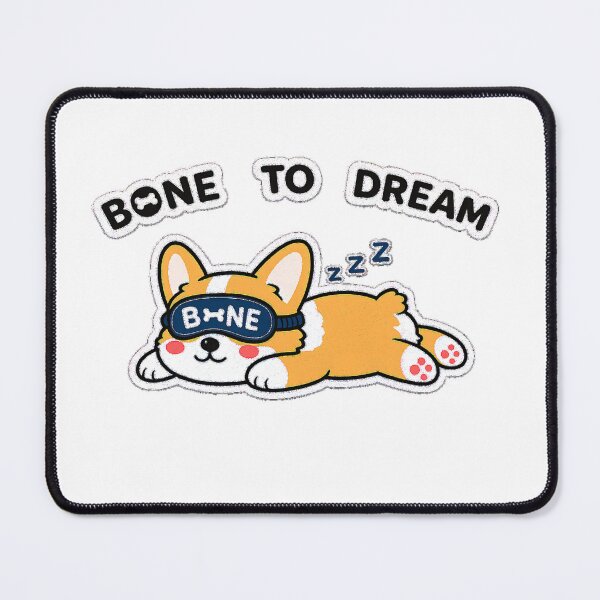 Item preview, Bone To Dream Sleeping Corgi Sticker | Cute Sploot Dog Nap Sticker designed and sold by naruto4925.