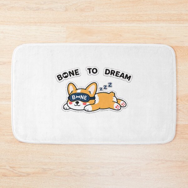 Item preview, Bone To Dream Sleeping Corgi Sticker | Cute Sploot Dog Nap Sticker designed and sold by naruto4925.