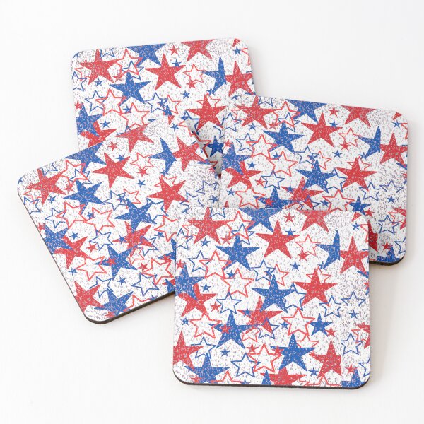 Item preview, Red Blue n White Stars   designed and sold by MariahDaGoatedPrincess.