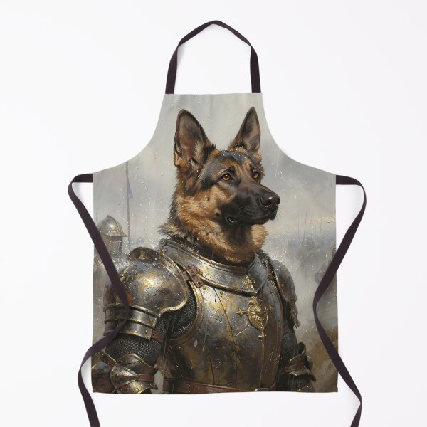 Item preview, German Shepherd Knight Armor Fantasy Art | Medieval War Dog Portrait | Noble Canine Warrior designed and sold by cr6zym1nd.