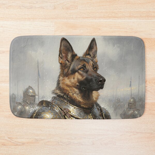 Item preview, German Shepherd Knight Armor Fantasy Art | Medieval War Dog Portrait | Noble Canine Warrior designed and sold by cr6zym1nd.