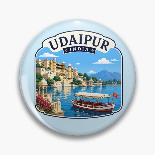Item preview, Udaipur, India - Lake Pichola Boat Scene designed and sold by Myra365Art.