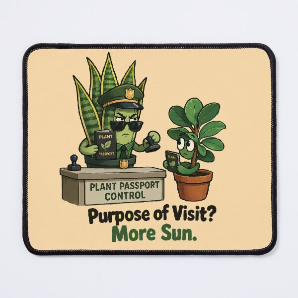 Item preview, Purpose of Visit? More Sun Funny Plant Passport designed and sold by SimplePoDesign.
