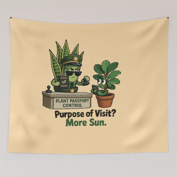 Item preview, Purpose of Visit? More Sun Funny Plant Passport designed and sold by SimplePoDesign.