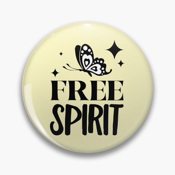 Item preview, Free Spirit Butterfly Sparkle Typography designed and sold by VibeShift Studio.
