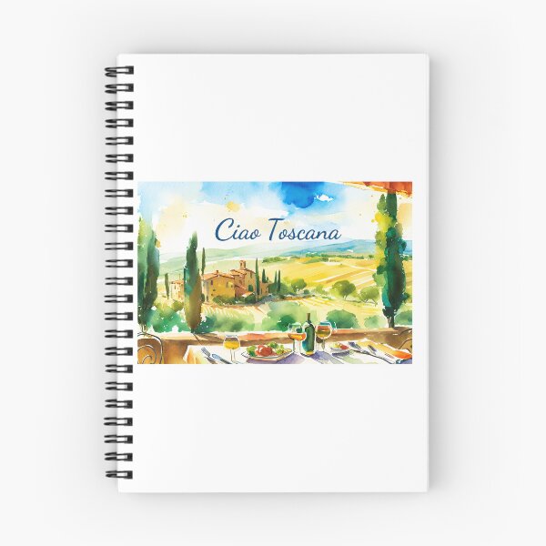 Item preview, Ciao Toscana Watercolor Vineyard View designed and sold by Ramona-Gliga.