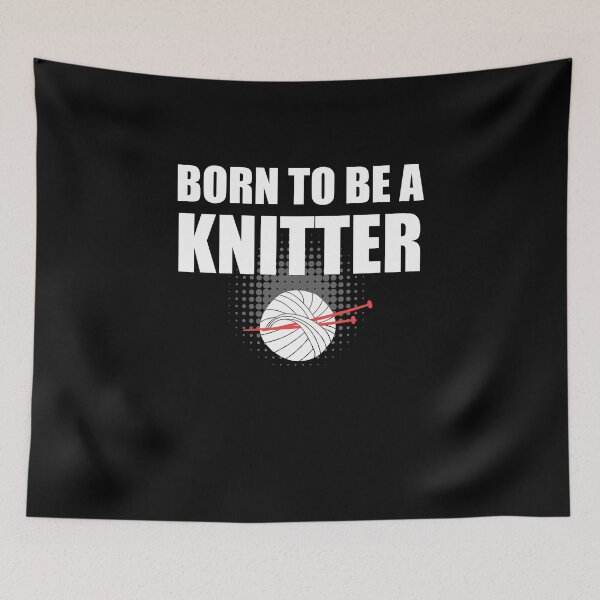 Item preview, Born To Be A Knitter designed and sold by Mad Over Store.