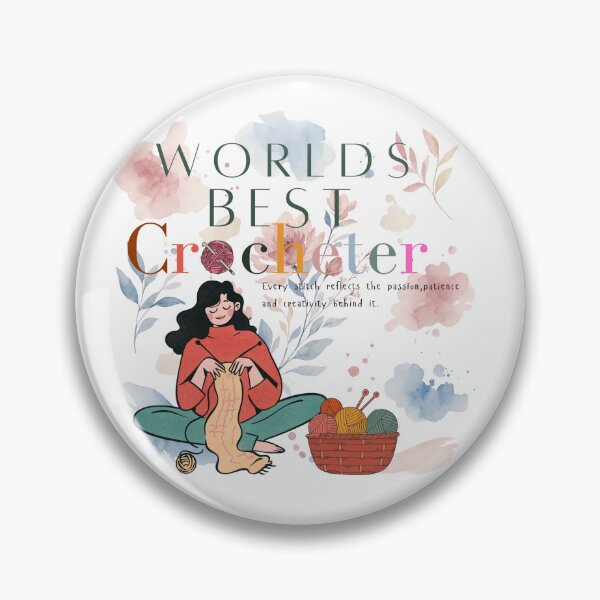 Item preview, World's Best Crocheter Funny Crochet Gift designed and sold by Cherryontopp03.