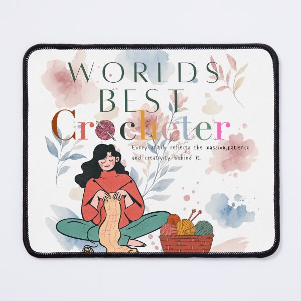 Item preview, World's Best Crocheter Funny Crochet Gift designed and sold by Cherryontopp03.