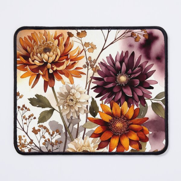 Item preview, Autumn Watercolor Floral Arrangement with Pumpkins - Fall Botanical Bouquet designed and sold by Darlin8888.