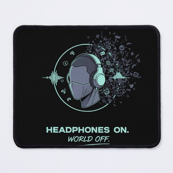 Item preview, Headphones On, World Off Gaming Tee designed and sold by Hanno0.