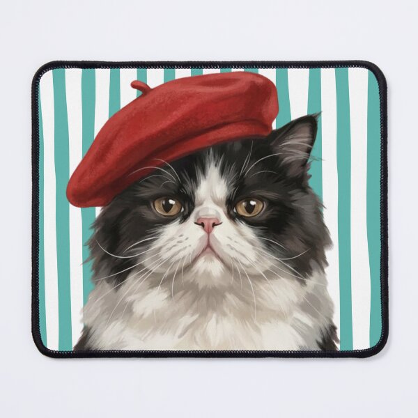 Item preview, Parisian Cat with Coffee – Cozy Café Aesthetic designed and sold by UUniqueIImprint.