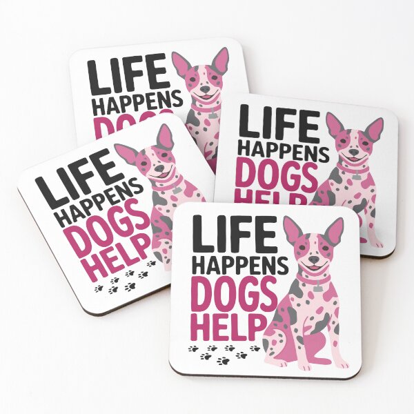 Item preview, Life Happens Dogs Help Funny American hairless terrier Dog Quote Design designed and sold by Colorfulman.