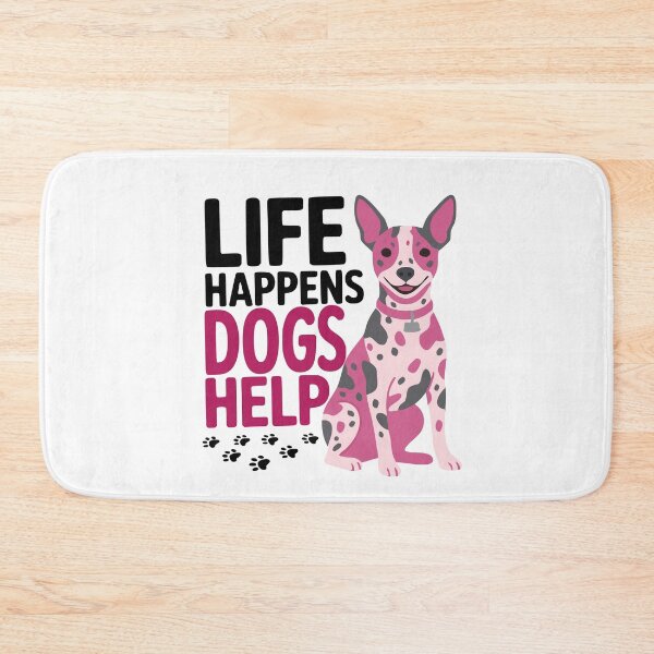 Item preview, Life Happens Dogs Help Funny American hairless terrier Dog Quote Design designed and sold by Colorfulman.