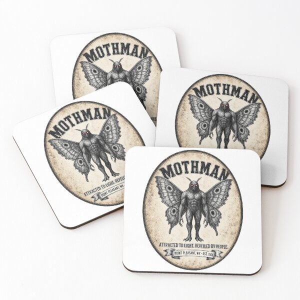 Item preview, Mothman | Attracted to Light Repelled by People | Funny Cryptidcore Introvert Gift designed and sold by ChaosThreadsCo.