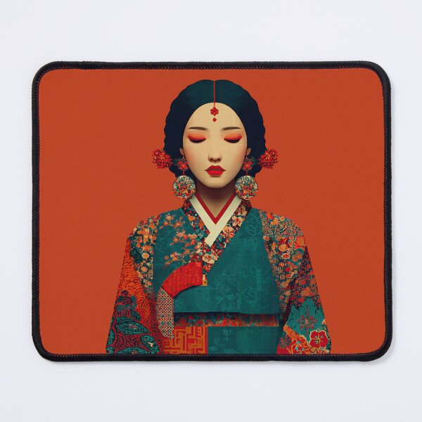 Item preview, Elegant Korean Woman in Traditional Hanbok designed and sold by colorful-white.