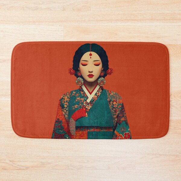 Item preview, Elegant Korean Woman in Traditional Hanbok designed and sold by colorful-white.