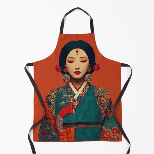 Item preview, Elegant Korean Woman in Traditional Hanbok designed and sold by colorful-white.