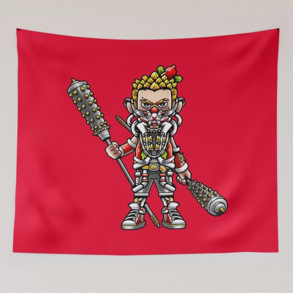 Item preview, Punk Mechanical Warrior With Spiked Maces designed and sold by Lexkon Liu's art.