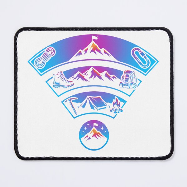 Item preview, Adventure Wifi Signal Mountain Expedition Camping Emblem designed and sold by Gabe1983.