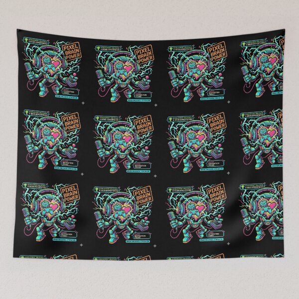 Item preview, Pixel Brain Power Graphic Tee designed and sold by Hanno0.