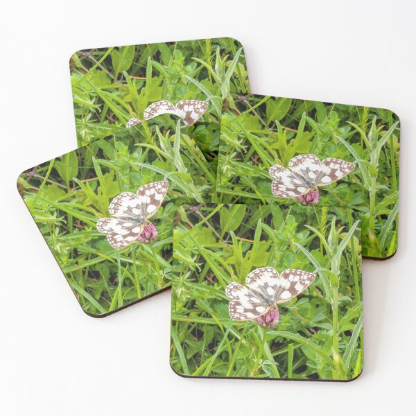 Item preview, Marbled White Butterfly on Clover designed and sold by Miles&Moments.