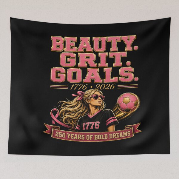 Item preview, Beauty Grit Goals Women's Soccer Shirt | Pink Soccer Girl Streetwear Graphic Tee designed and sold by Prime legend .