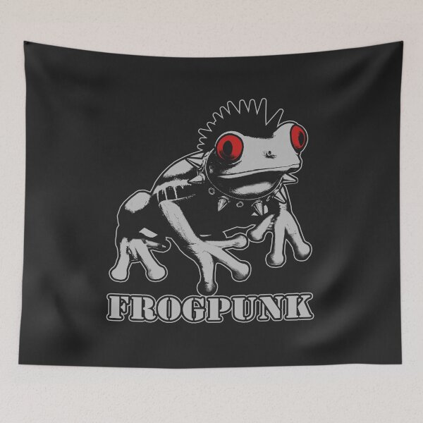 Item preview, Frog Punk — Spiky Rebel Amphibian designed and sold by RavnFørge.