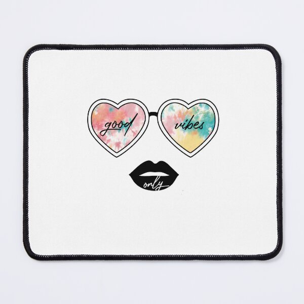 Item preview, Retro Tie Dye Good Vibes Only Heart Sunglasses designed and sold by The secret storage room.