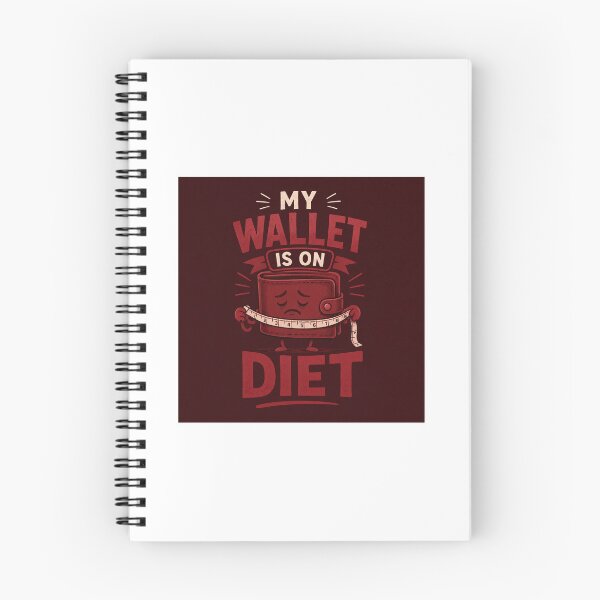 Item preview, My Wallet Is On A Diet Funny Money Quote designed and sold by PrintableArt123.