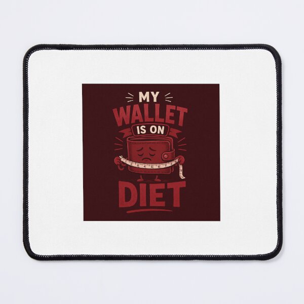 Item preview, My Wallet Is On A Diet Funny Money Quote designed and sold by PrintableArt123.