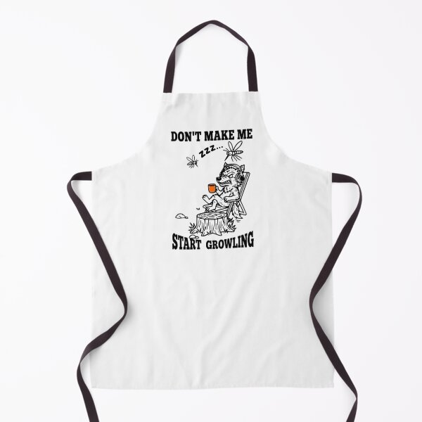 Item preview, Dont Make Me Start Growling Funny Wolf Coffee Orange Accent designed and sold by The Bold Line Studio.